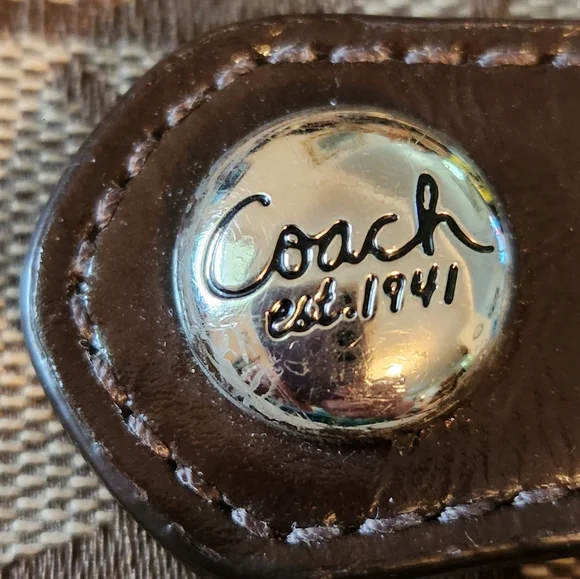 Coach Signature C Passport/ Notebook Cover - Picture 4 of 6